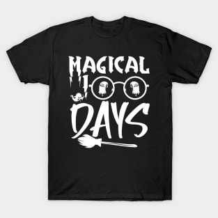 Magical 100 Days Funny School Boys Girls Kids Gift 100 Days Of School T-Shirt